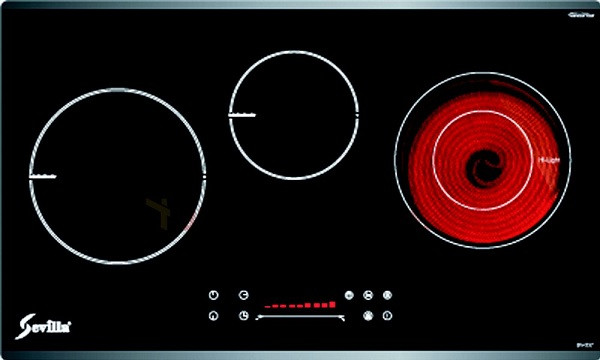 alt text: Bếp từ Sevilla với nhiều vùng nấu tiện lợi