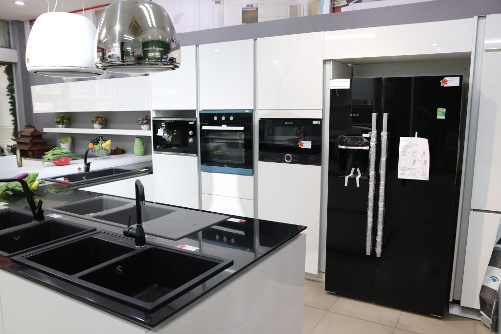 Không gian bếp sang trọng với thiết bị cao cấp