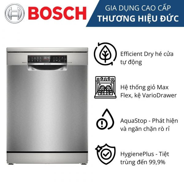 Máy rửa bát Bosch hiện đại phù hợp cho mọi không gian bếp