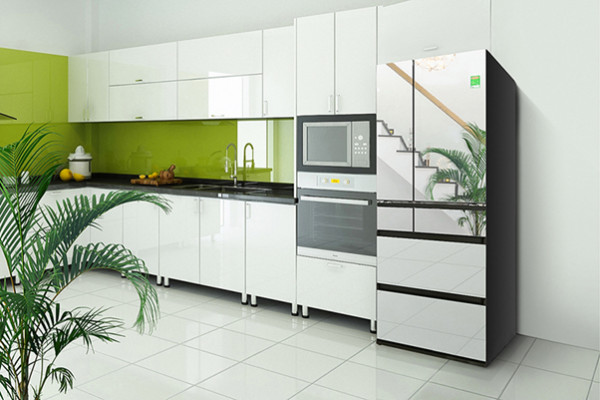 Tủ lạnh tráng gương hiện đại